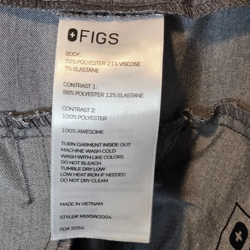 FIGS Scrubs Mens Size Medium 31 x 30 Gray Tansen Jogger Scrub Pants‎ Slim Fit